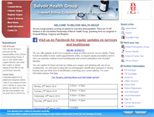 Tablet Screenshot of belvoirhealthgroup.co.uk